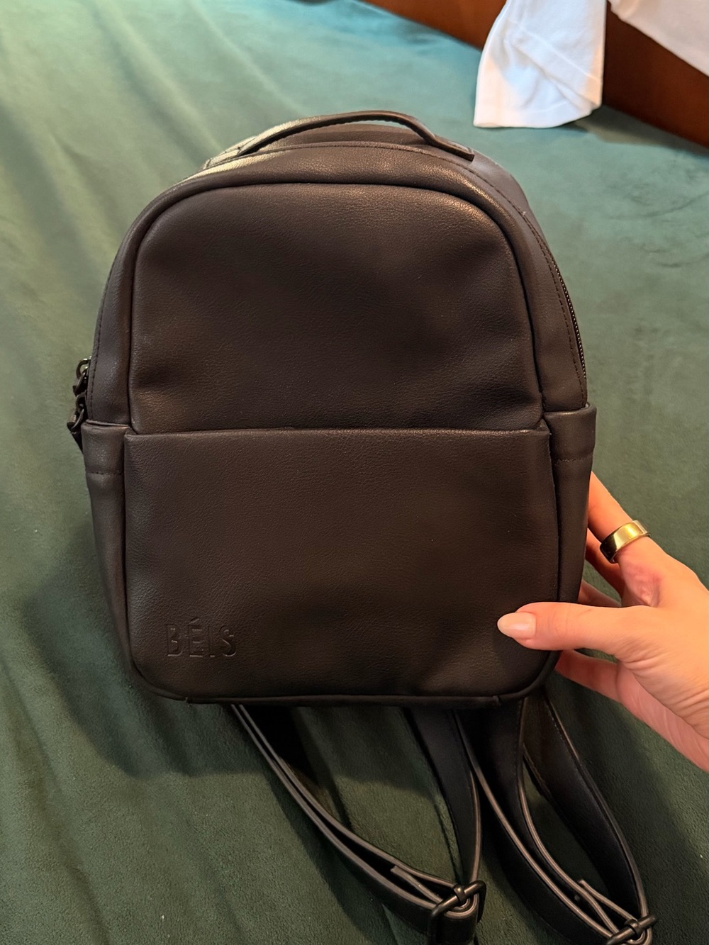 BEIS Black Essential Mini Backpack